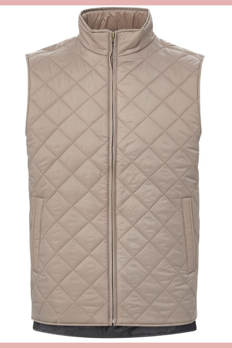 CSB Mens Vintage Diamond Quilted Vest