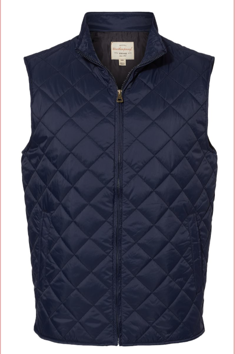 CSB Mens Vintage Diamond Quilted Vest