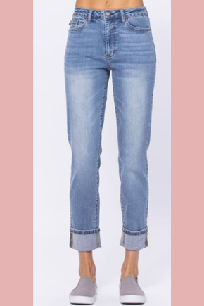 Judy Blue HiWaist Vintage Wash Boyfriend