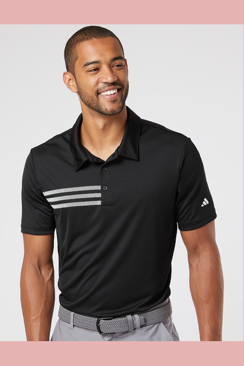 CSB Adidas Men's 3-Stripes Chest Polo