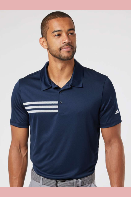 CSB Adidas Men's 3-Stripes Chest Polo