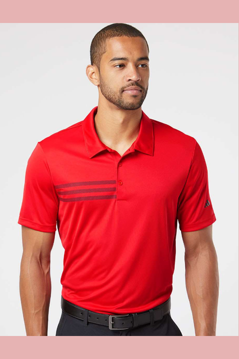 CSB Adidas Men's 3-Stripes Chest Polo