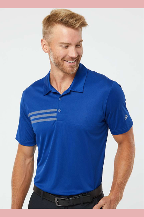 CSB Adidas Men's 3-Stripes Chest Polo