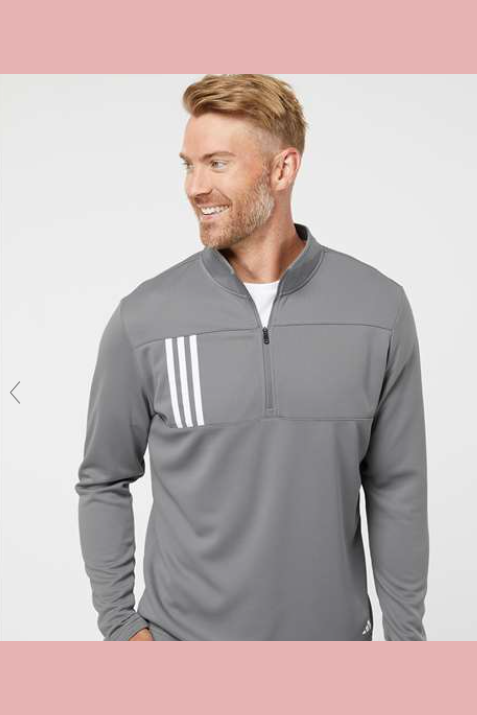 CSB Adidas Men's 3 Stripe Quarter Zip Pullover