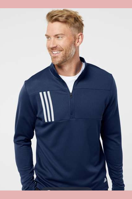 CSB Adidas Men's 3 Stripe Quarter Zip Pullover