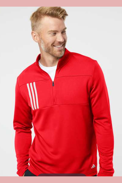 CSB Adidas Men's 3 Stripe Quarter Zip Pullover