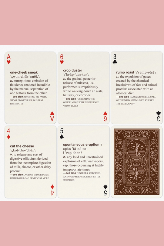 52 Farts Playing Cards Deck