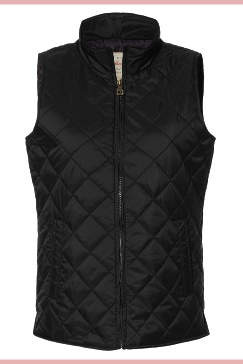 CSB Women's Vintage Diamonded Quilted Vest