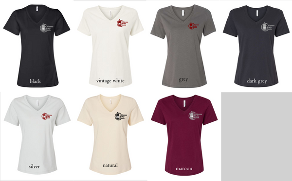 Women's relaxed V-neck