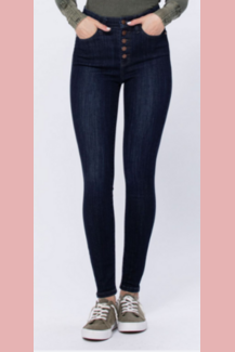 Judy Blue high rise non distressed skinny jean. 