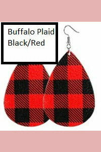buffalo plaid, red/black