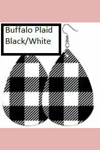 buffalo plaid, white/black