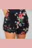 Buttery soft floral print harem shorts