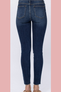 JB non distressed button fly skinny jeans. 