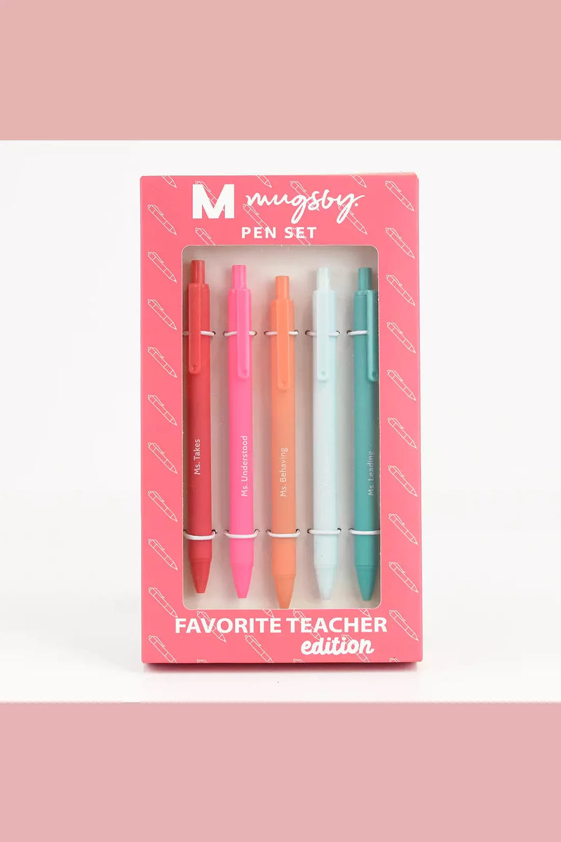 Favorite teacher pen set.