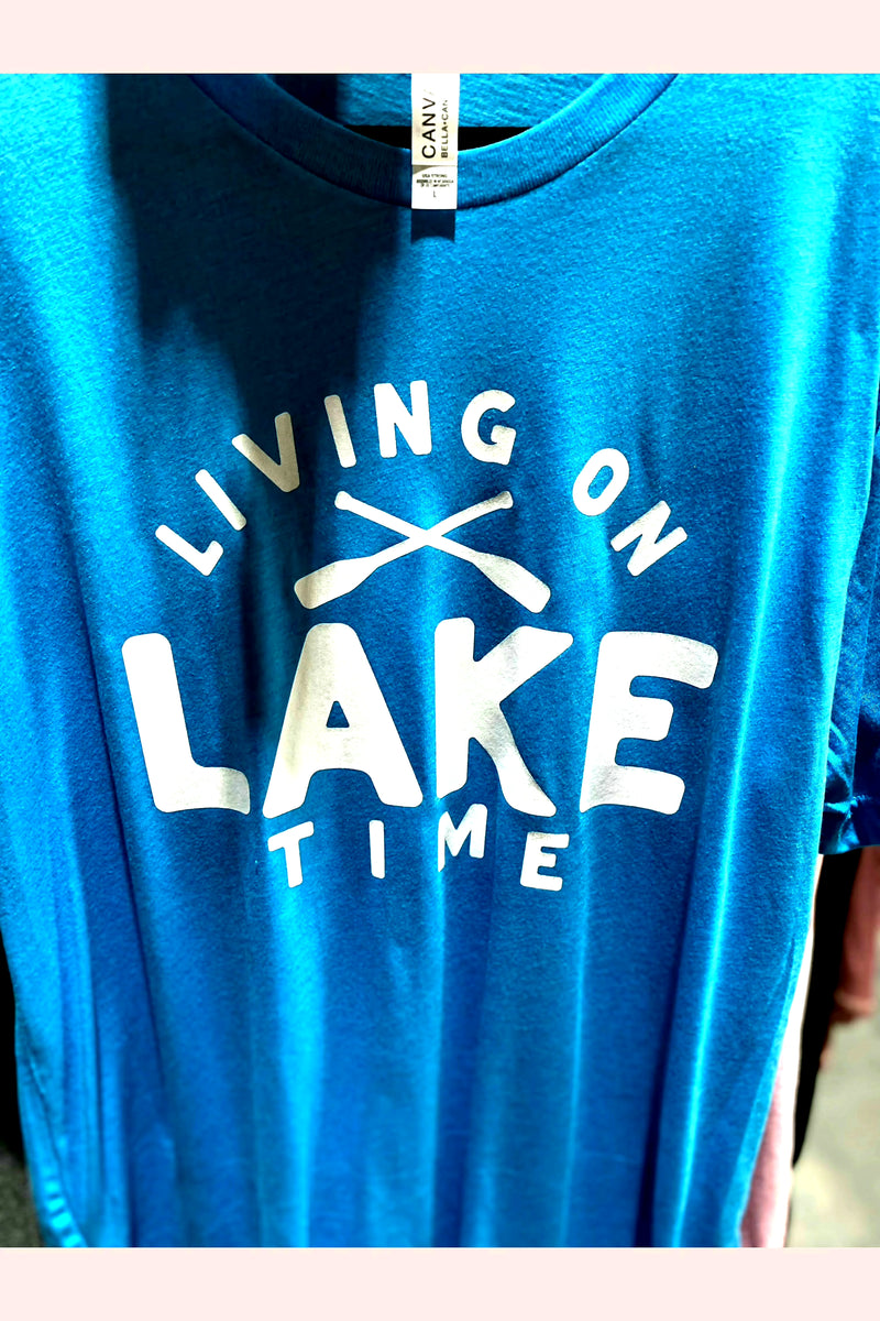 Lake time graphic tee.