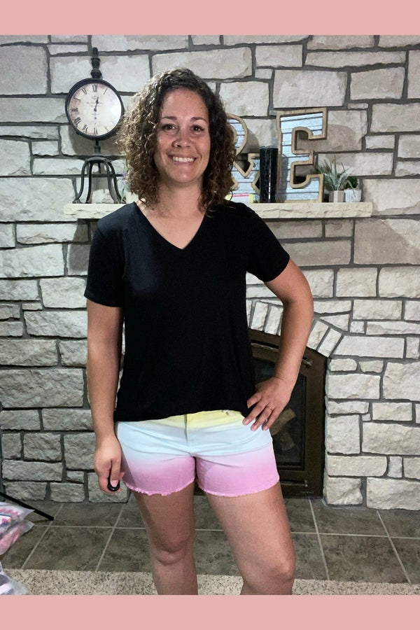 colorful ombre short