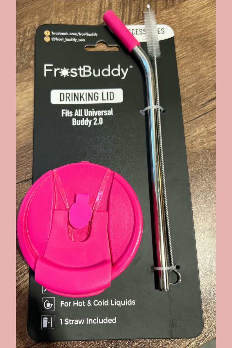 Pink frost buddy tumbler lid. 