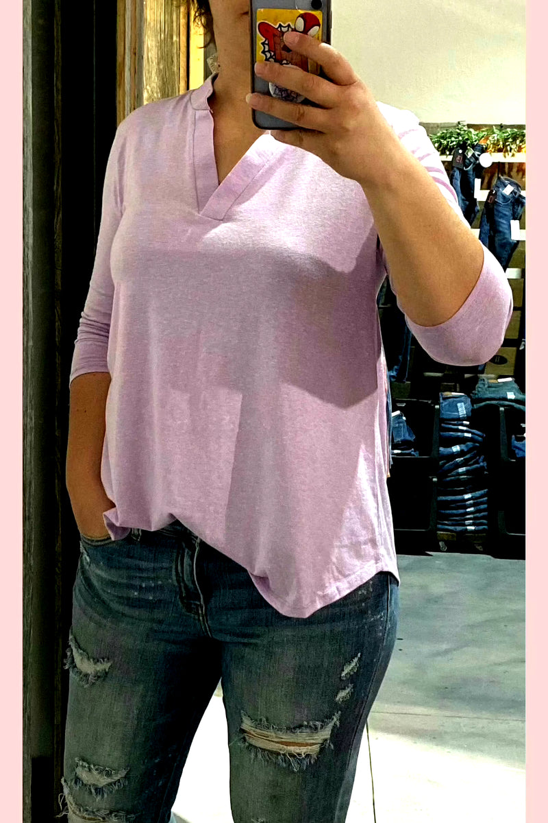 Lavender gabby top. 
