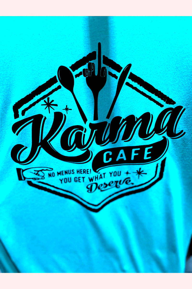 Karma cafe graphic tee. 